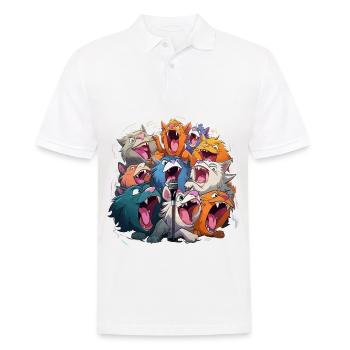 The Karaoke Crazies - Men's Polo Shirt - white - Front - Kai (181cm)