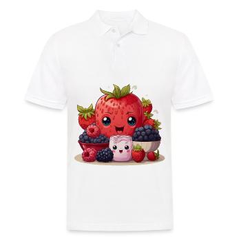 Bonheur des baies - Polo Homme - blanc - Devant - Kai (181cm)
