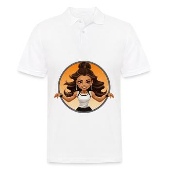 Grâce aérienne - Polo Homme - blanc - Devant - Kai (181cm)