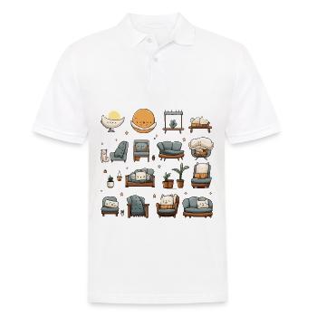 The Introverts Haven - Men's Polo Shirt - white - Front - Kai (181cm)
