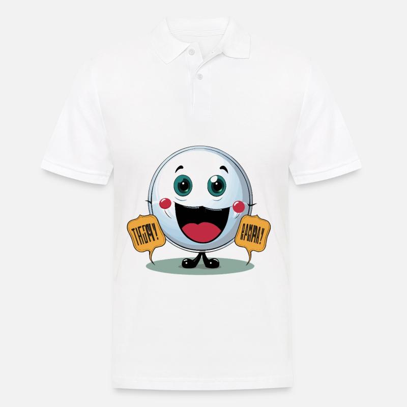Der Showdown der Jokester - Männer Poloshirt - Weiß