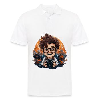 Brush Masters: Learn from Renowned Artists - Men's Polo Shirt - white - Front - Kai (181cm)
