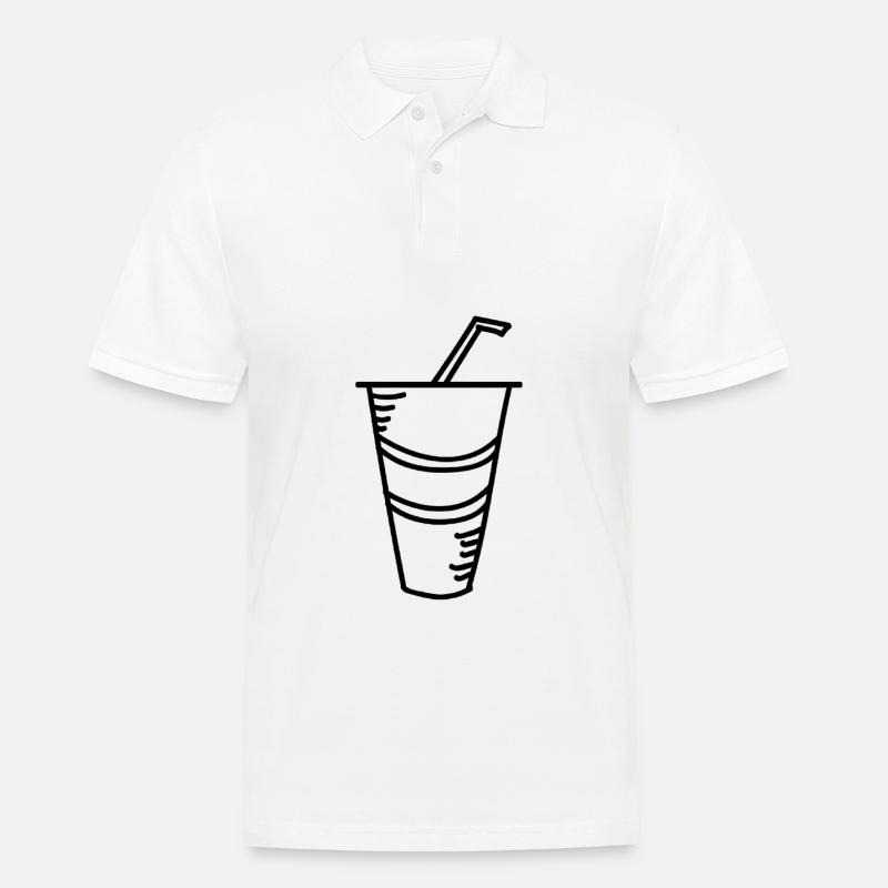 Milch Shake - Männer Poloshirt - Weiß