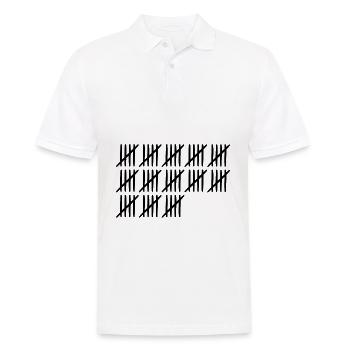 65 birthday tally sheet - 65 years old - Men's Polo Shirt - white - Front - Kai (181cm)