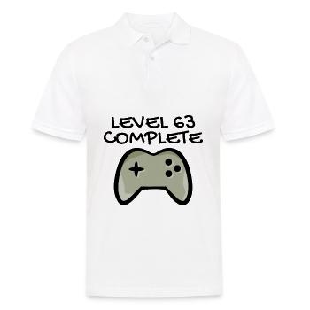 63. Geburtstag - 63 Jahre Geschenk - Männer Poloshirt - Weiß - Vorne - Kai (181cm)
