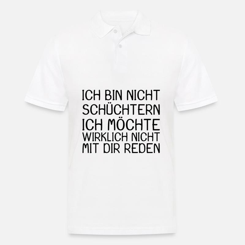 Witziger Spruch - Männer Poloshirt - Weiß