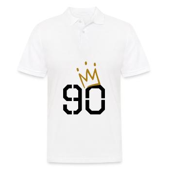90th birthday - Men's Polo Shirt - white - Front - Kai (181cm)