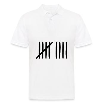 9e anniversaire liste-traits 9 ans - Polo Homme - blanc - Devant - Kai (181cm)