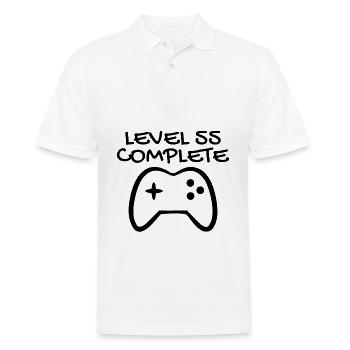 55th birthday - 55 years gift - Men's Polo Shirt - white - Front - Kai (181cm)