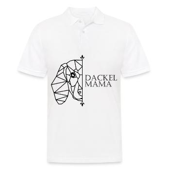 Dackel Mama Polygon - Männer Poloshirt - Weiß - Vorne - Kai (181cm)
