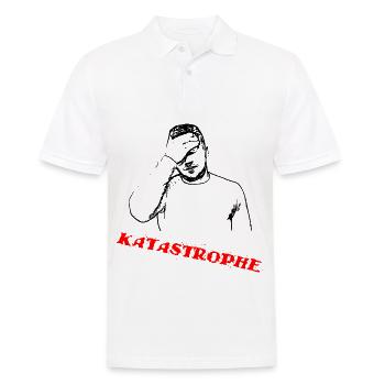 Katastrophe - Männer Poloshirt - Weiß - Vorne - Kai (181cm)