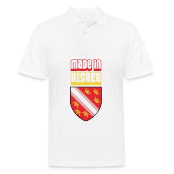 Made in Alsace - Men's Polo Shirt - white - Front - Kai (181cm)