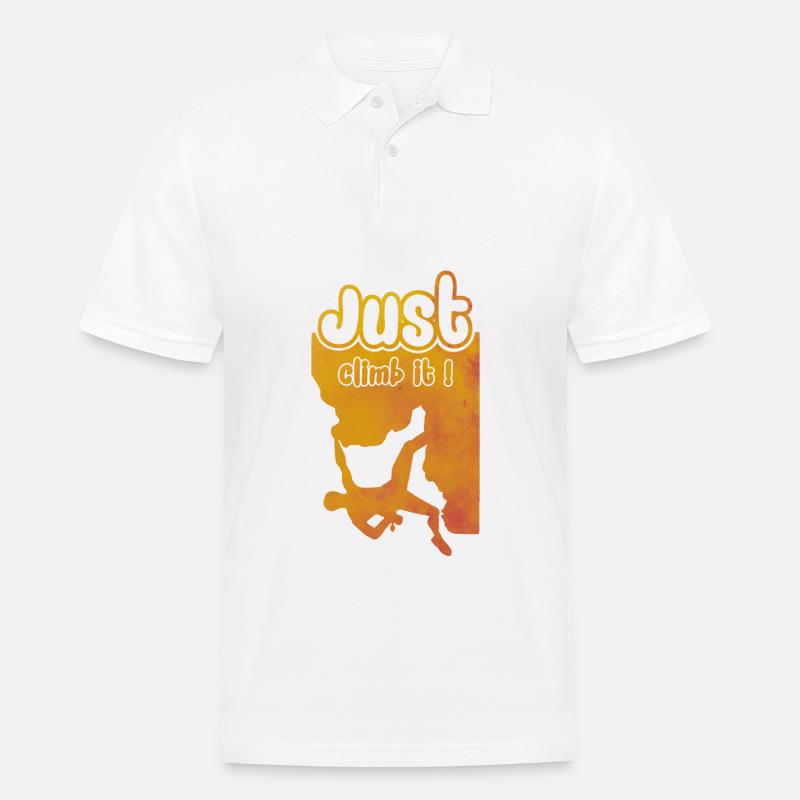 Just climb it ! - Polo Homme - blanc