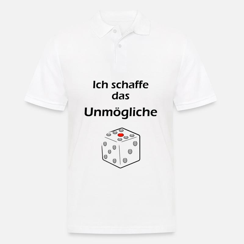 Ich schaffe das Unmögliche - Männer Poloshirt - Weiß