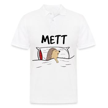 Mett Igel Schlafshirt Nachthemd Pyjama Igel - Männer Poloshirt - Weiß - Vorne - Kai (181cm)