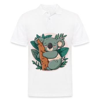 Koalas Home - Men's Polo Shirt - white - Front - Kai (181cm)