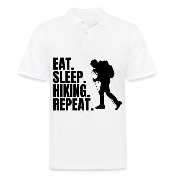 Hiking Mountain Mountains Mountaineering Hiking Mountains - Men's Polo Shirt - white - Front - Kai (181cm)