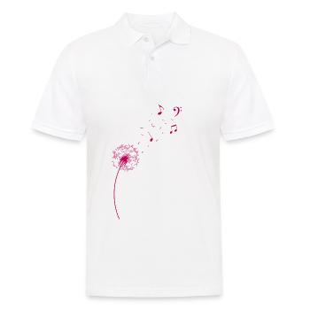 Rainbow pusteblume dandelion notes music - Men's Polo Shirt - white - Front - Kai (181cm)