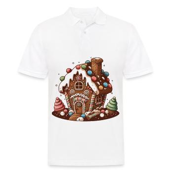 Demeure en pain d’épices sucré - Polo Homme - blanc - Devant - Kai (181cm)