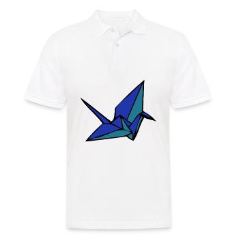 Origami - Männer Poloshirt - Weiß - Vorne - Kai (181cm)