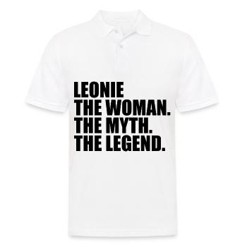 Woman Mythos Legende Name Leonie - Männer Poloshirt - Weiß - Vorne - Kai (181cm)
