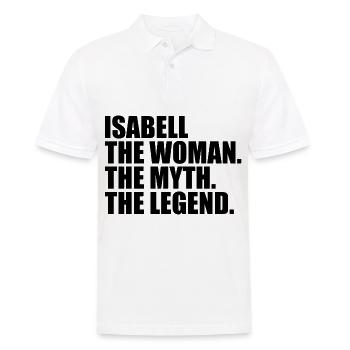 Woman Mythos Legende Name Isabell - Männer Poloshirt - Weiß - Vorne - Kai (181cm)