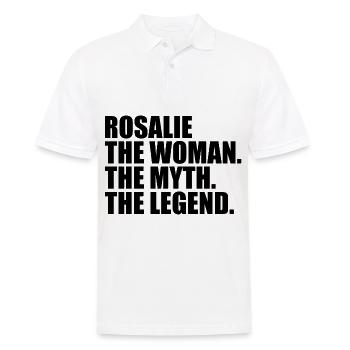 Woman Mythos Legende Name Rosalie - Männer Poloshirt - Weiß - Vorne - Kai (181cm)