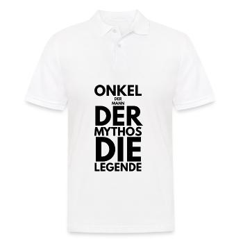 Onkel Spruch Lustige Tshirt Geschenk - Männer Poloshirt - Weiß - Vorne - Kai (181cm)