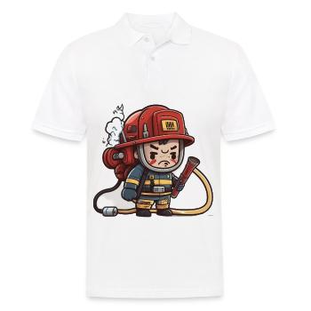 Fighting Fires - Men's Polo Shirt - white - Front - Kai (181cm)