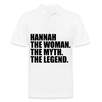 Woman Mythos Legende Name Hannah - Männer Poloshirt - Weiß - Vorne - Kai (181cm)