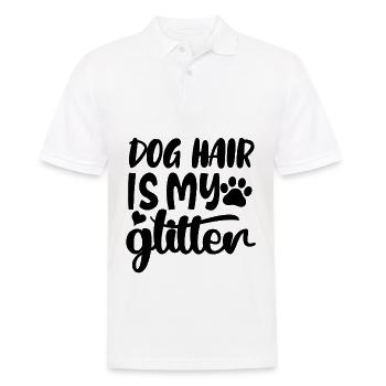 Les poils de chien sont mes paillettes - Polo Homme - blanc - Devant - Kai (181cm)