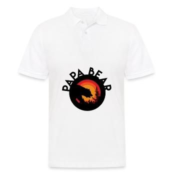 Dad Bear - Men's Polo Shirt - white - Front - Kai (181cm)