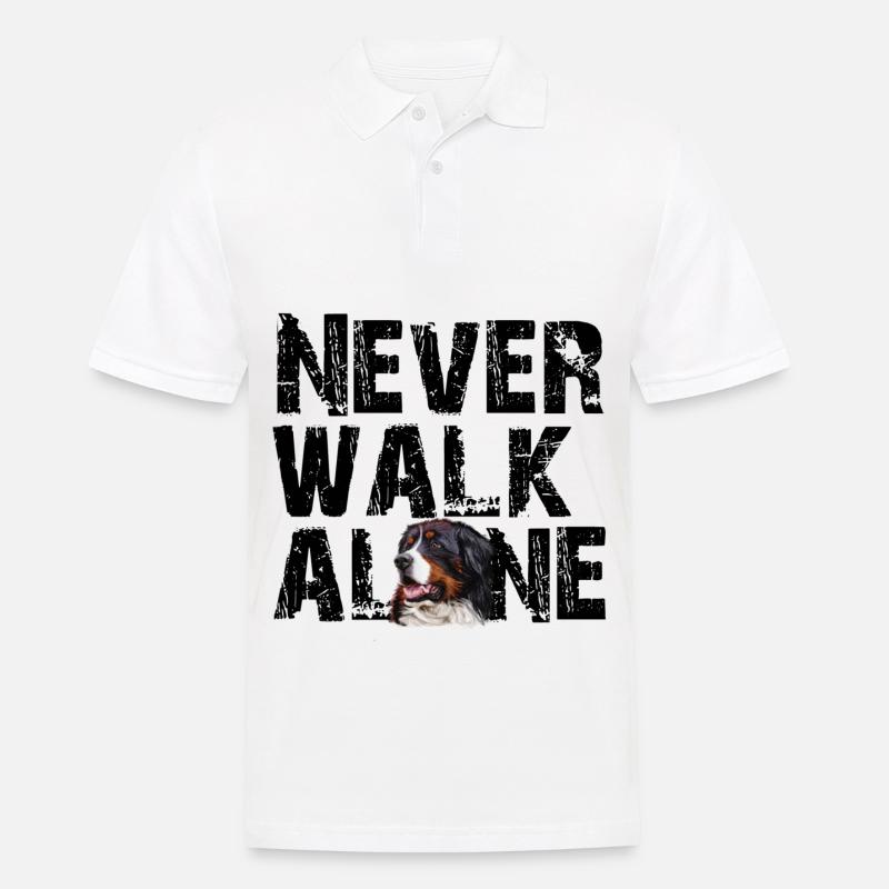 Berner Sennenhund - Männer Poloshirt - Weiß