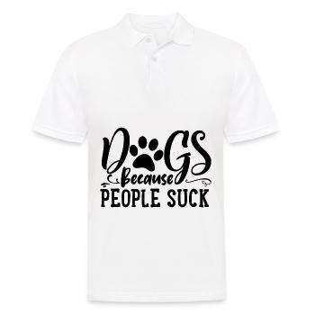 Chien - Polo Homme - blanc - Devant - Kai (181cm)