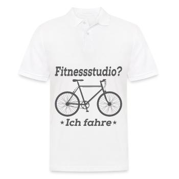 Fahrrad- Shirt Radsport Rennrad Trikot Geschenk - Männer Poloshirt - Weiß - Vorne - Kai (181cm)