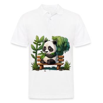Bambus-Buffet - Männer Poloshirt - Weiß - Vorne - Kai (181cm)