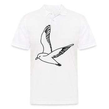 gull - Men's Polo Shirt - white - Front - Kai (181cm)