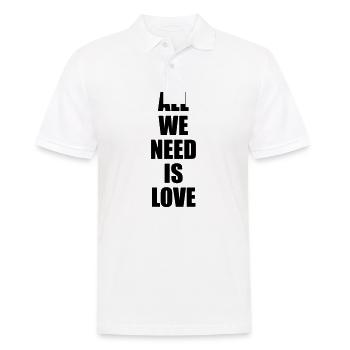 CANSERBERO ALLE VECTORIZADA - Männer Poloshirt - Weiß - Vorne - Kai (181cm)