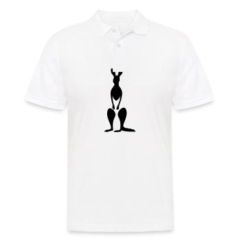 Känguru - Männer Poloshirt - Weiß - Vorne - Kai (181cm)