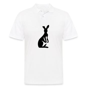 Känguru - Männer Poloshirt - Weiß - Vorne - Kai (181cm)