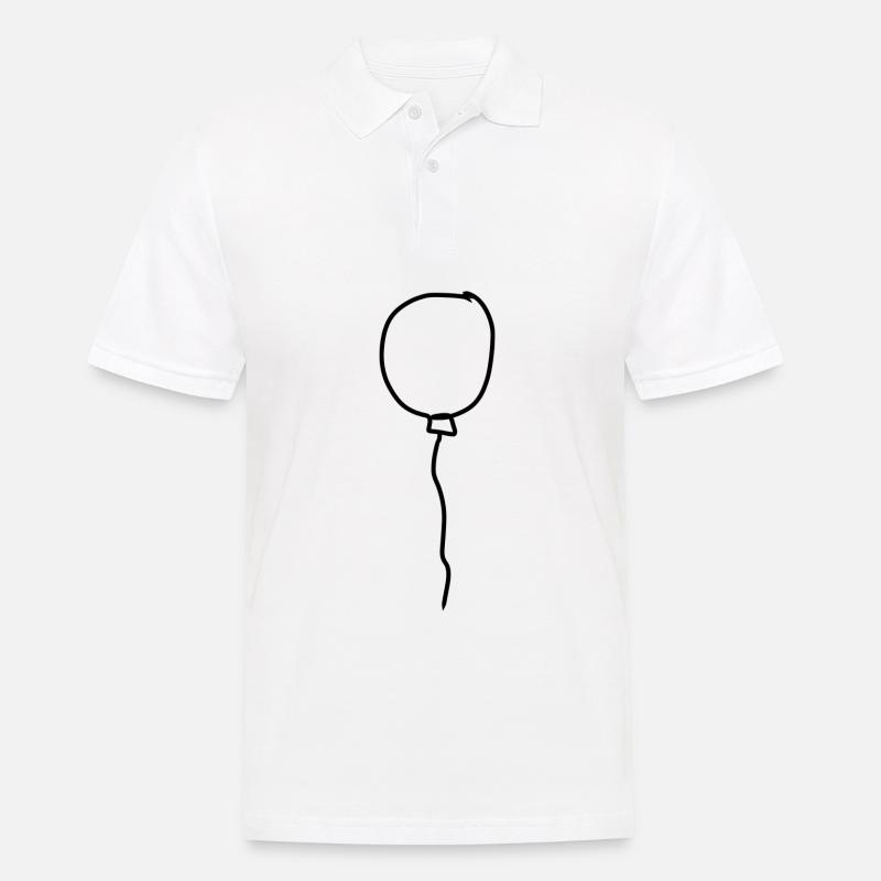 luftballon ballon symbol - Männer Poloshirt - Weiß