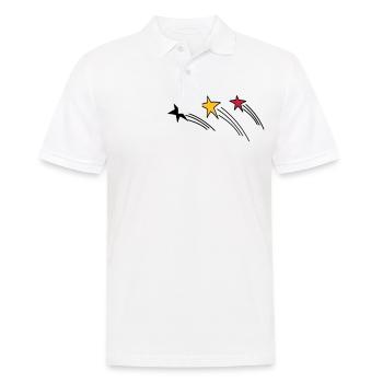 Deutschland - Männer Poloshirt - Weiß - Vorne - Kai (181cm)