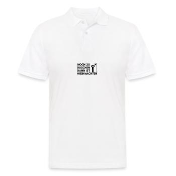 Gaspreis 2022 Shirt Halloween Spruch Duschen Meme - Männer Poloshirt - Weiß - Vorne - Kai (181cm)