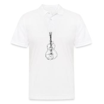 Gitarre Gitarrist - Männer Poloshirt - Weiß - Vorne - Kai (181cm)