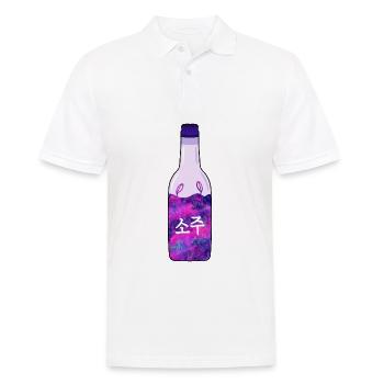 Space Soju Bottle | 한국 | Korean Galaxy Soju - Polo Homme - blanc - Devant - Kai (181cm)