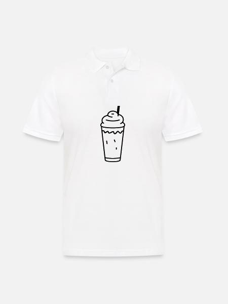 Milchshake - Männer Poloshirt - Weiß