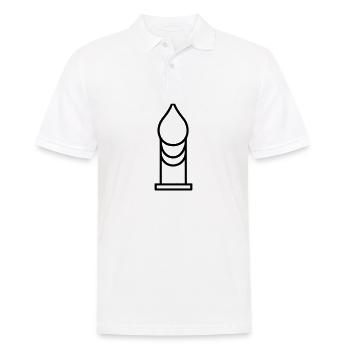 Bougie - Polo Homme - blanc - Devant - Kai (181cm)