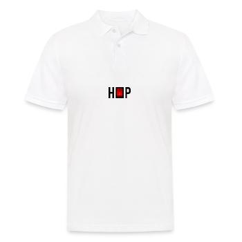 on off switch, hip hop, an aus schalter, rap - Männer Poloshirt - Weiß - Vorne - Kai (181cm)