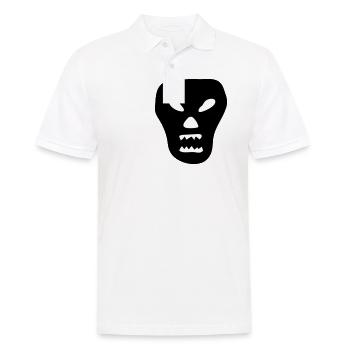 skull devil skull head demon pirate coffin - Men's Polo Shirt - white - Front - Kai (181cm)