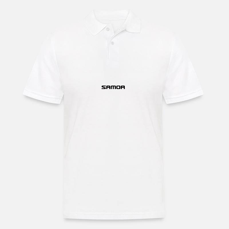 Samoa Logo Polynesien Pacific - Männer Poloshirt - Weiß